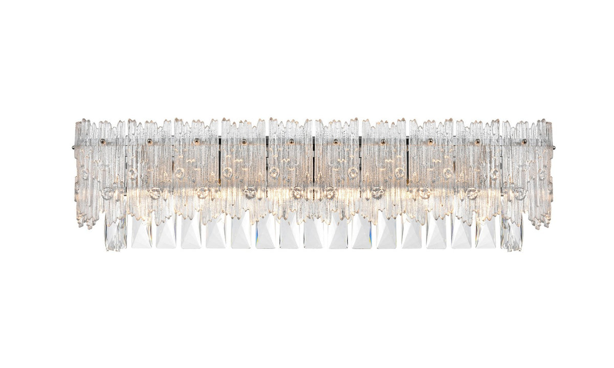 Elegant Lighting - 1780W27C - Six Light Wall Sconce - Emilia - Chrome and Clear