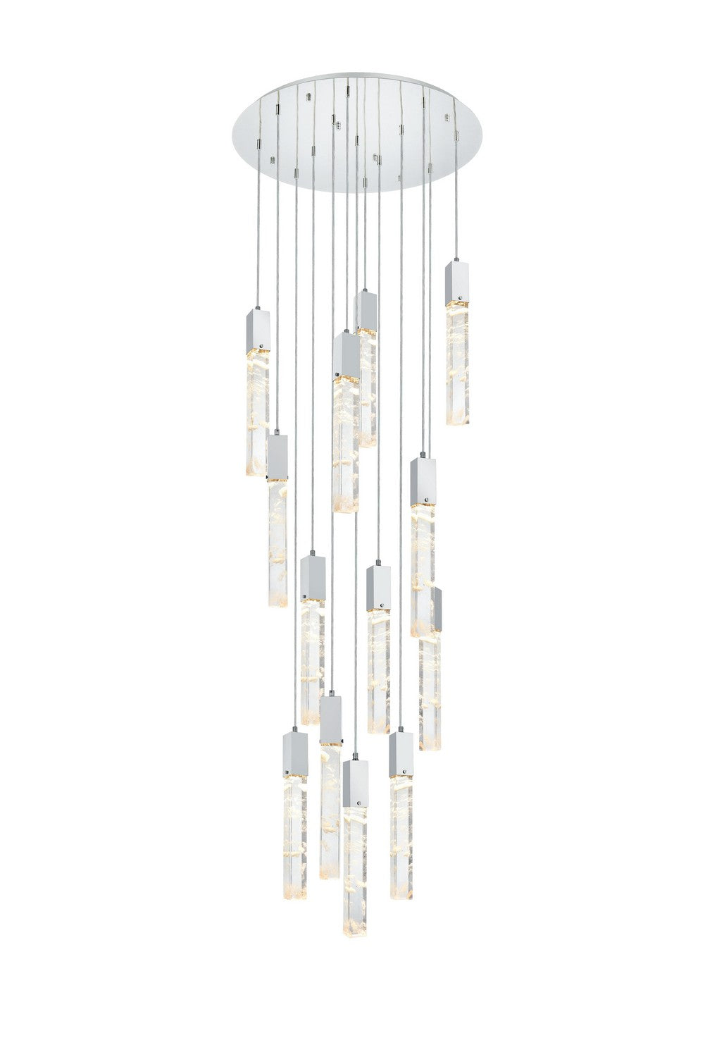 Elegant Lighting - 2089G30C - 13 Light Chandelier - Aurora - Chrome
