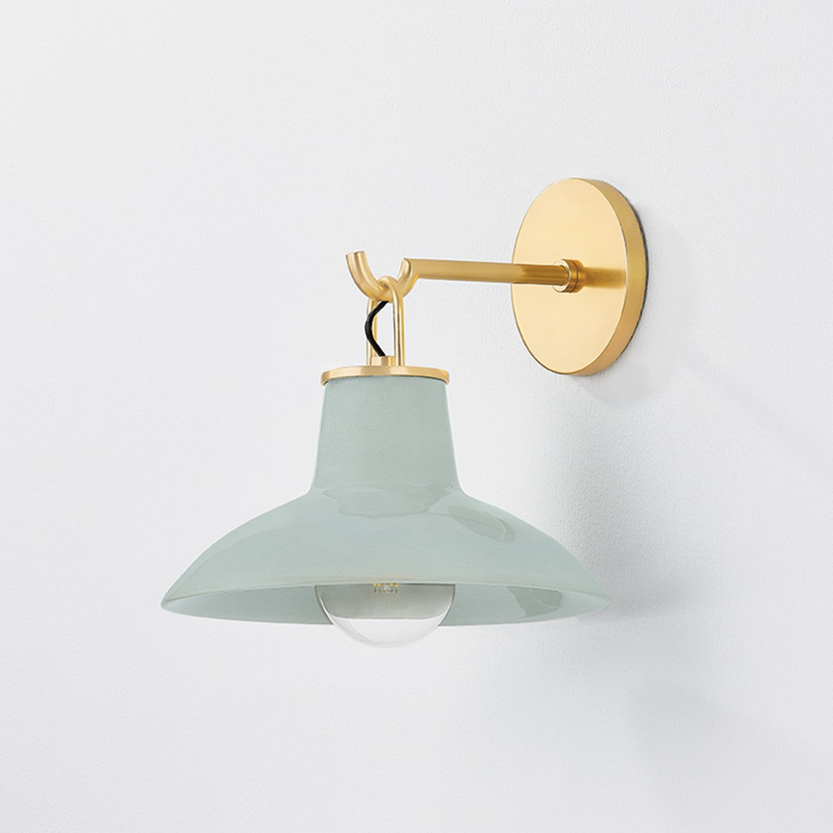 Hudson Valley - 1913-AGB/CMC - One Light Wall Sconce - Pottersville - Aged Brass