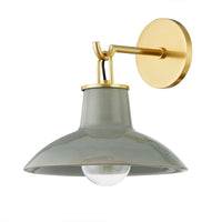 Hudson Valley - 1913-AGB/CMC - One Light Wall Sconce - Pottersville - Aged Brass