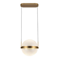Kuzco Lighting - PD75912-BG/LG-3CCT-UNV - LED Pendant - Pisces - Brushed Gold/Light Guide