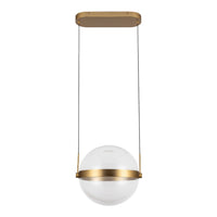Kuzco Lighting - PD75912-BG/LG-3CCT-UNV - LED Pendant - Pisces - Brushed Gold/Light Guide