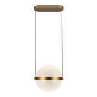 Kuzco Lighting - PD75912-BG/LG-3CCT-UNV - LED Pendant - Pisces - Brushed Gold/Light Guide