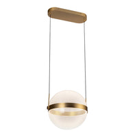 Kuzco Lighting - PD75912-BG/LG-3CCT-UNV - LED Pendant - Pisces - Brushed Gold/Light Guide