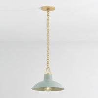 Hudson Valley - 1914-AGB/CMC - One Light Pendant - Pottersville - Aged Brass