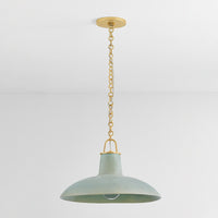 Hudson Valley - 1918-AGB/CMC - One Light Pendant - Pottersville - Aged Brass