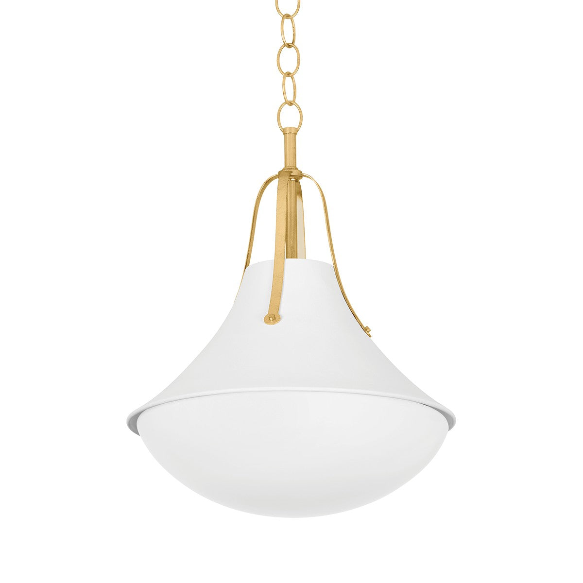 Hudson Valley - 4516-VGL/WP - One Light Pendant - Coventry - Vintage Gold Leaf