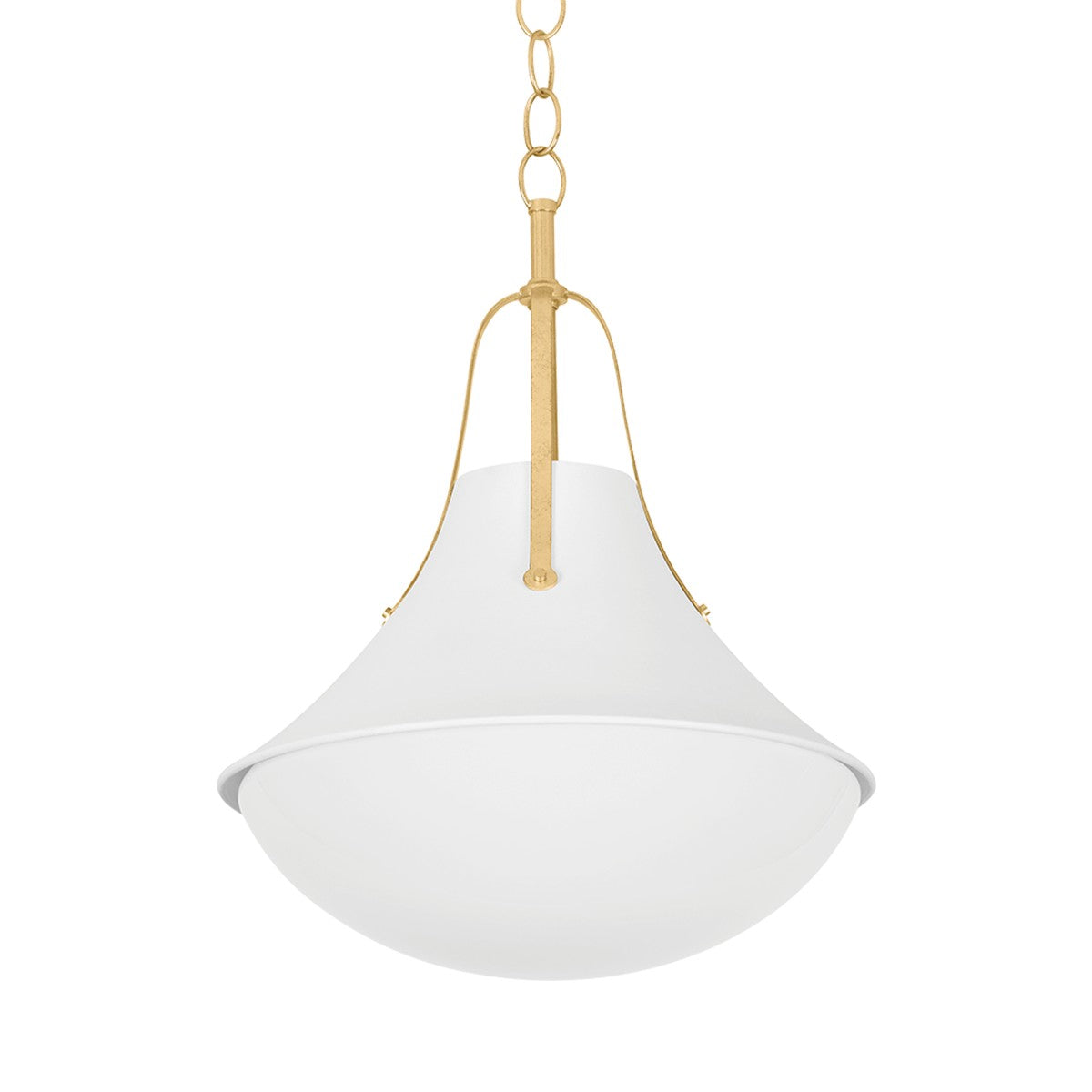 Hudson Valley - 4520-VGL/WP - One Light Pendant - Coventry - Vintage Gold Leaf