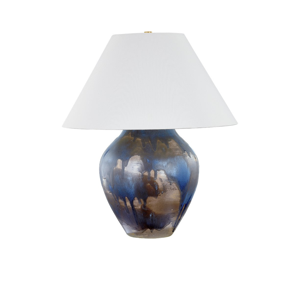 Hudson Valley - L8126-AGB/CLB - One Light Table Lamp - Pleasantville - Aged Brass