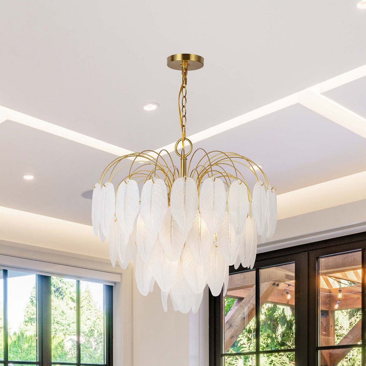 Artcraft - AC11781BR - Ten Light Chandelier - Alessia - Brushed Brass