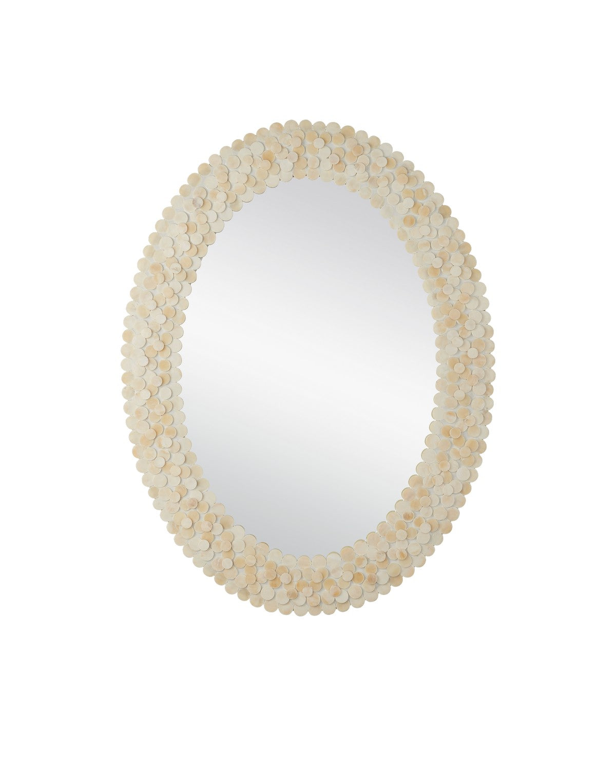 Currey and Company - 1000-0159 - Mirror - Merriam Oval Mirror - Natural