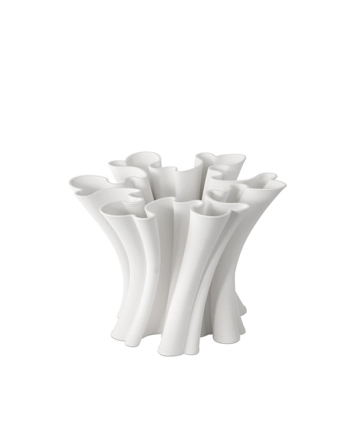 Currey and Company - 1200-0935 - Vase - Godet Collection - White