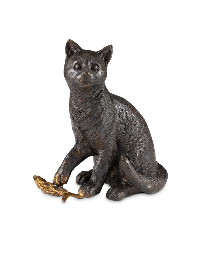 Currey and Company - 1200-0958 - Gatto - Gatto Bronze - Dark Brown / Polished Gold