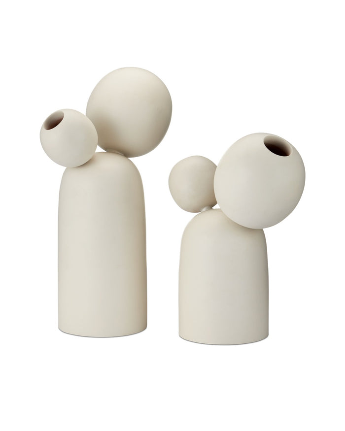 Currey and Company - 1200-0970 - Object Set of 2 - Ensemble Object Set of 2 - Ivory