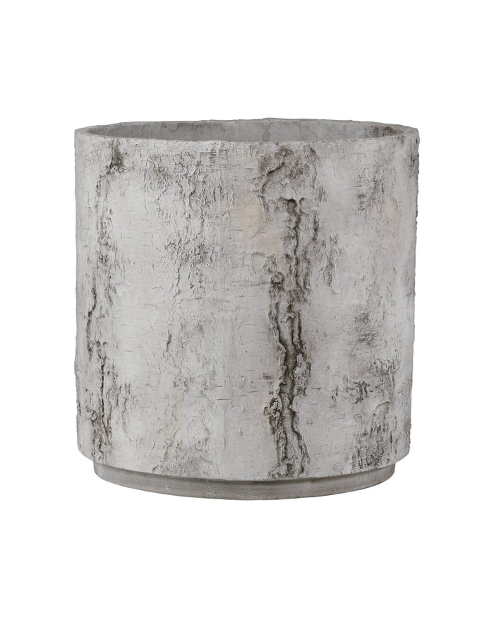 Currey and Company - 2200-0055 - Planter - Faux Birch Collection - Black / Beige / Pale Gray