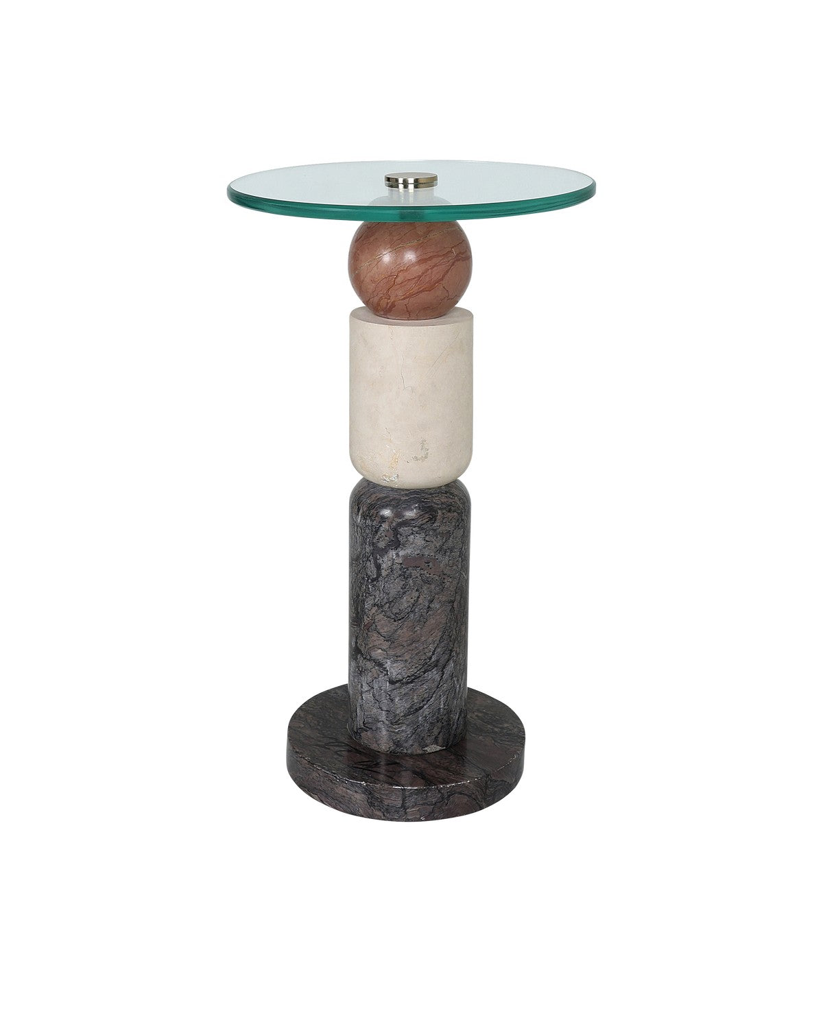 Currey and Company - 3000-0309 - Drinks Table - Moreno - Natural/Brass/Clear