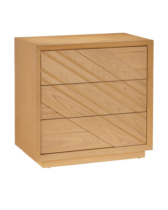 Currey and Company - 3000-0316 - Chest - Margot Collection - Light Oak / Beige