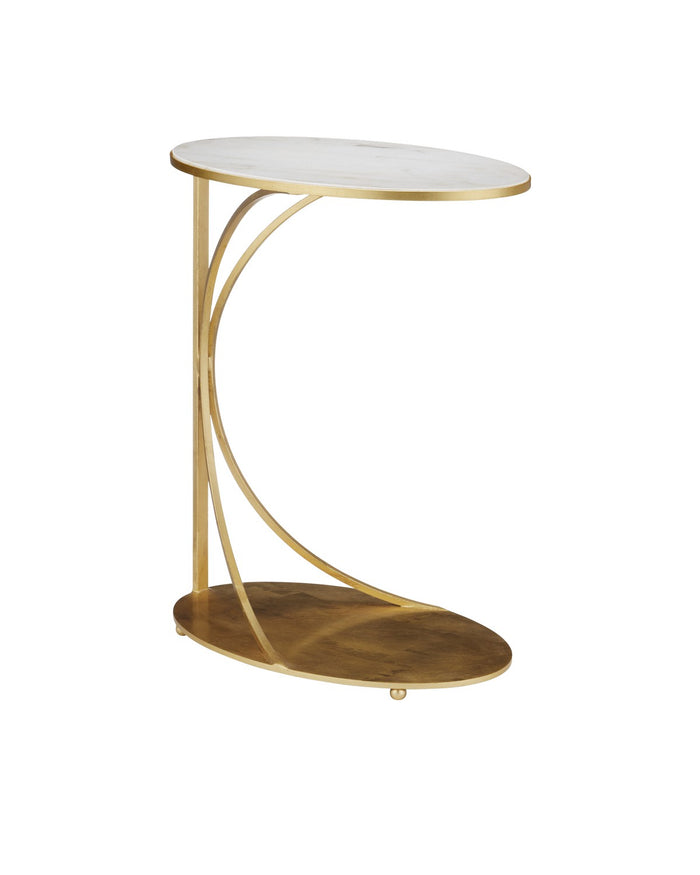 Currey and Company - 4000-0193 - Table - Orla C Table - Gold Leaf / Natural