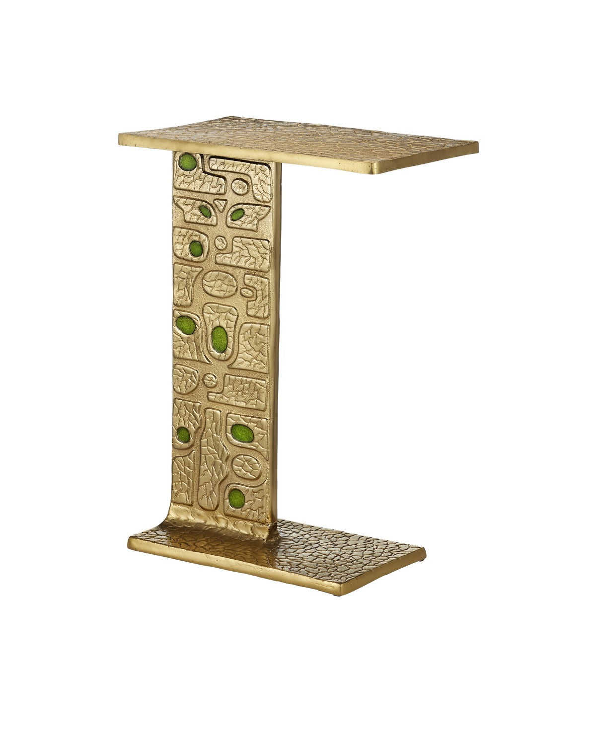 Currey and Company - 4000-0197 - Table - Beau Monde - Gold/Green