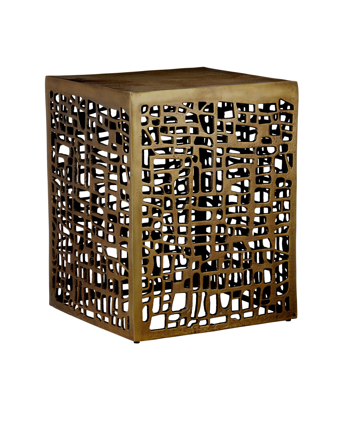 Currey and Company - 4000-0199 - Accent Table - Gowen Accent Table - Antique Brass