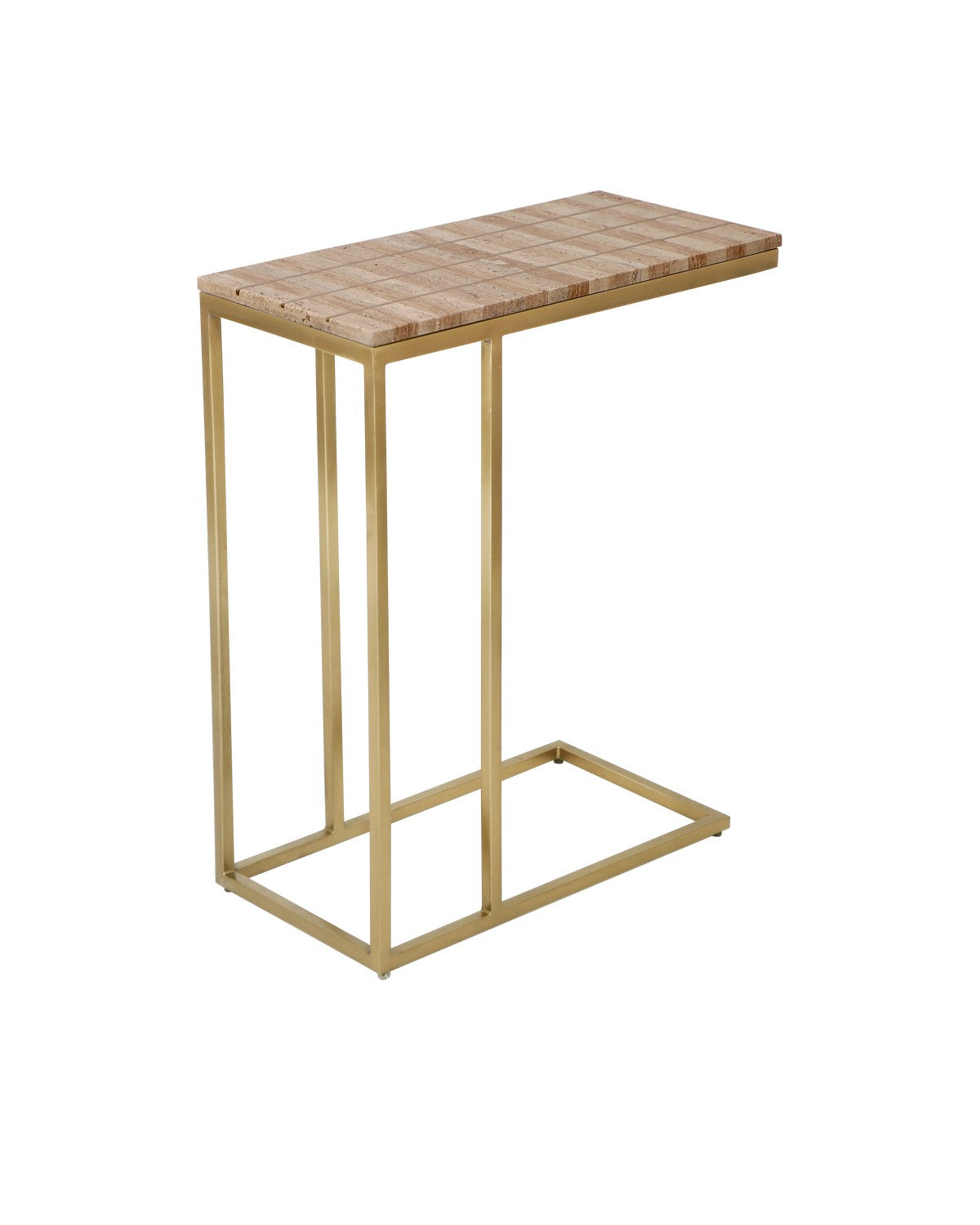Currey and Company - 4000-0203 - Table - Dezi Collection - Natural / Brass