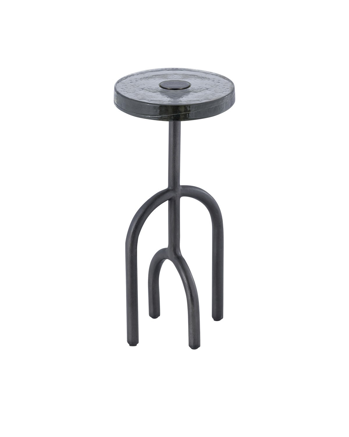 Currey and Company - 4000-0212 - Drinks Table - Grove Drinks Table - Black Nickel / Clear