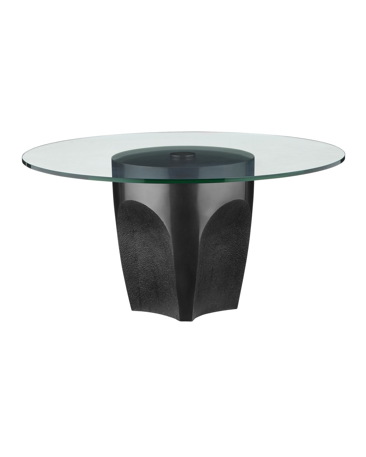 Currey and Company - 4000-0218 - Cocktail Table - Lemy Collection - Black / Clear