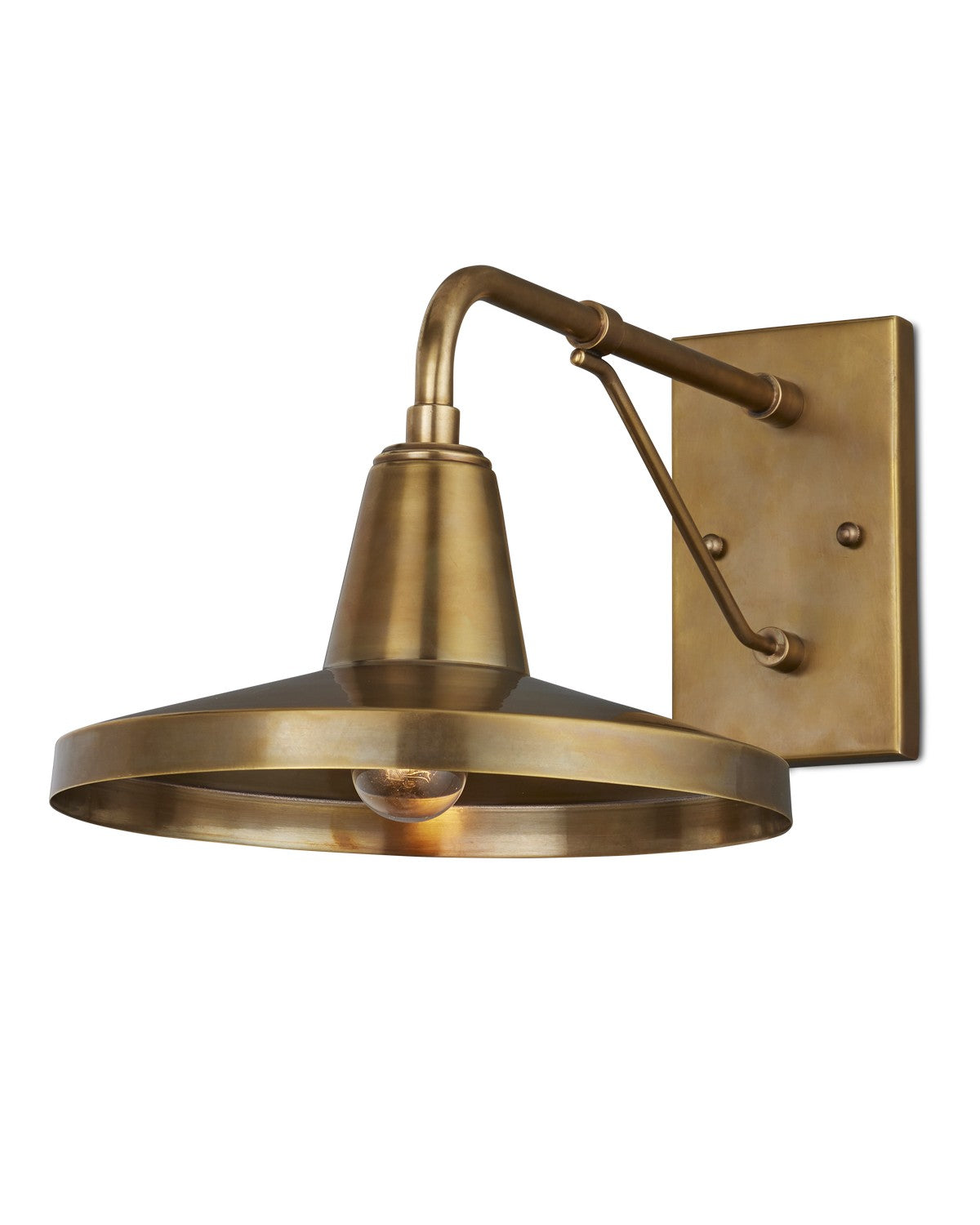 Currey and Company - 5500-0055 - One Light Outdoor Wall Sconce - Mariner Collection - Antique Brass