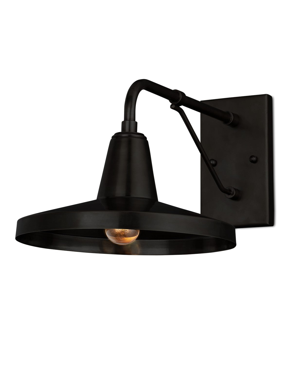 Currey and Company - 5500-0056 - One Light Outdoor Wall Sconce - Mariner Collection - Matte Black