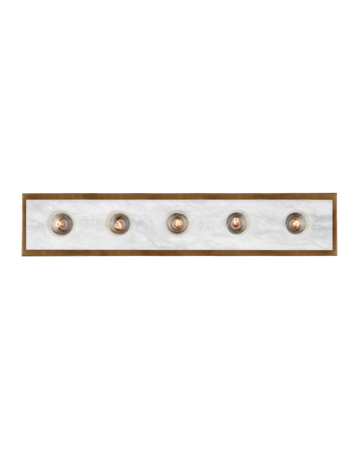 Currey and Company - 5800-0055 - Five Light Wall Sconce - Berdine Collection - Natural / Antique Brass