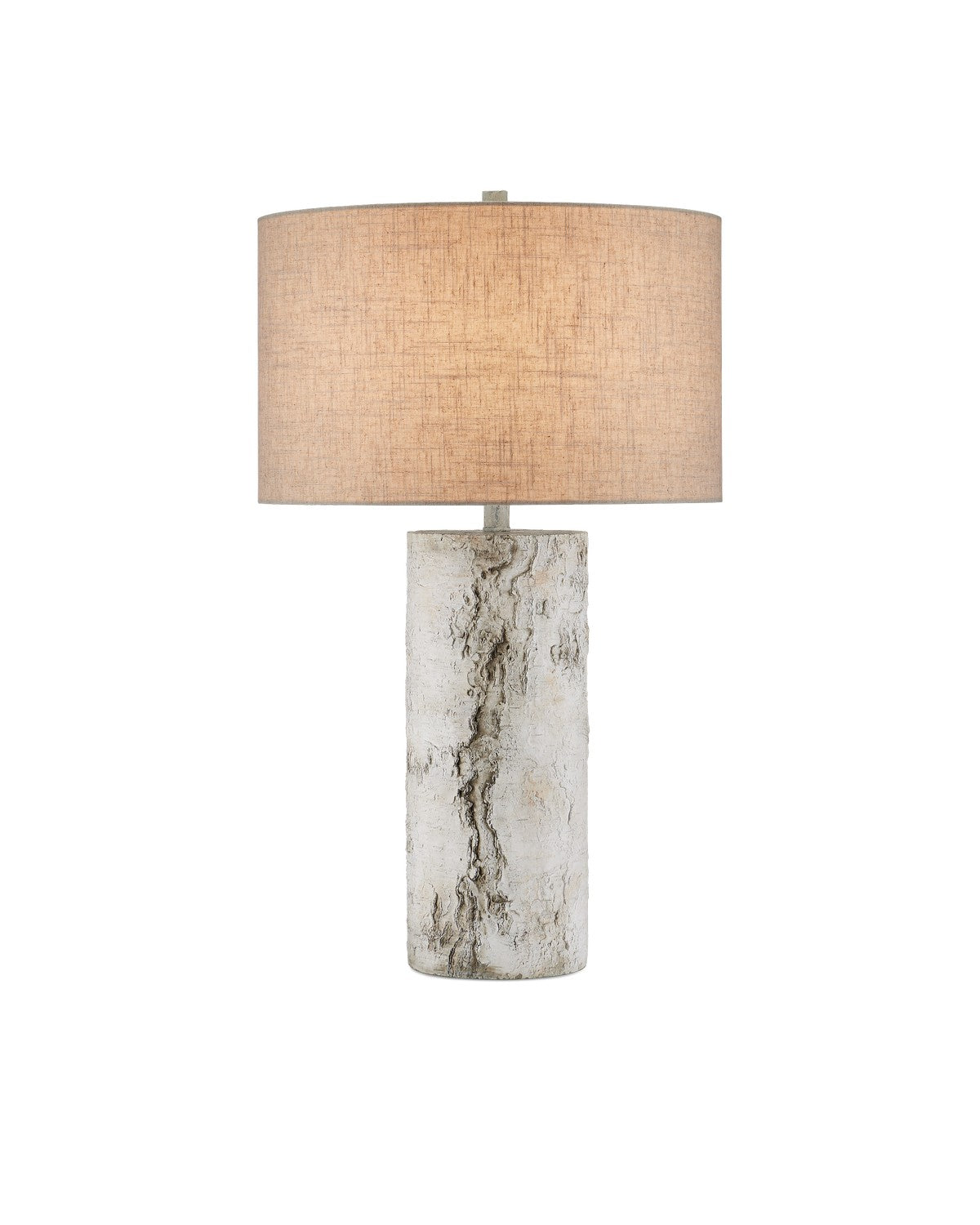 Currey and Company - 6000-0979 - One Light Table Lamp - Faux Birch Collection - Birch White / Gray