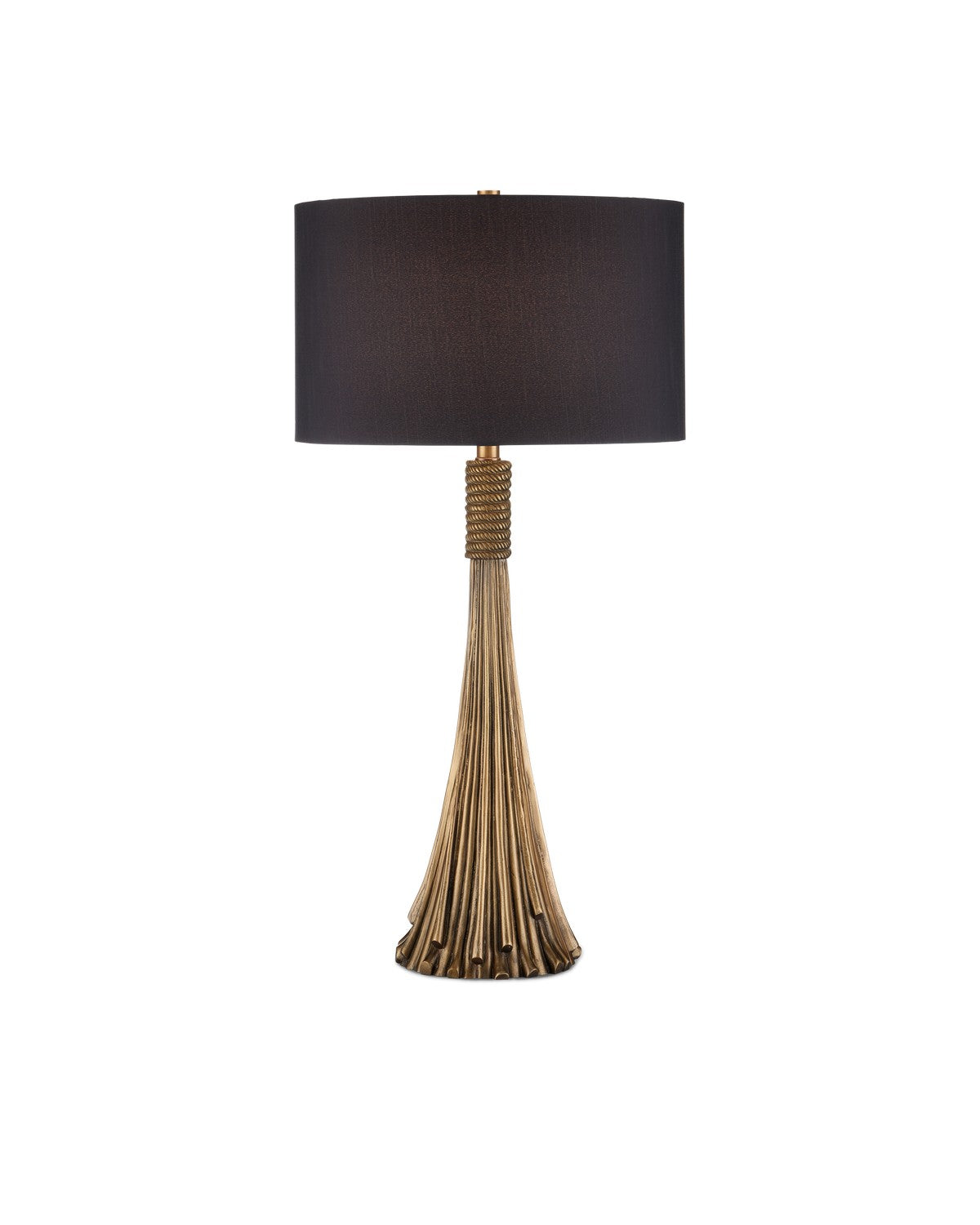 Currey and Company - 6000-0983 - One Light Table Lamp - Baroque Table Lamp - Antique Brass