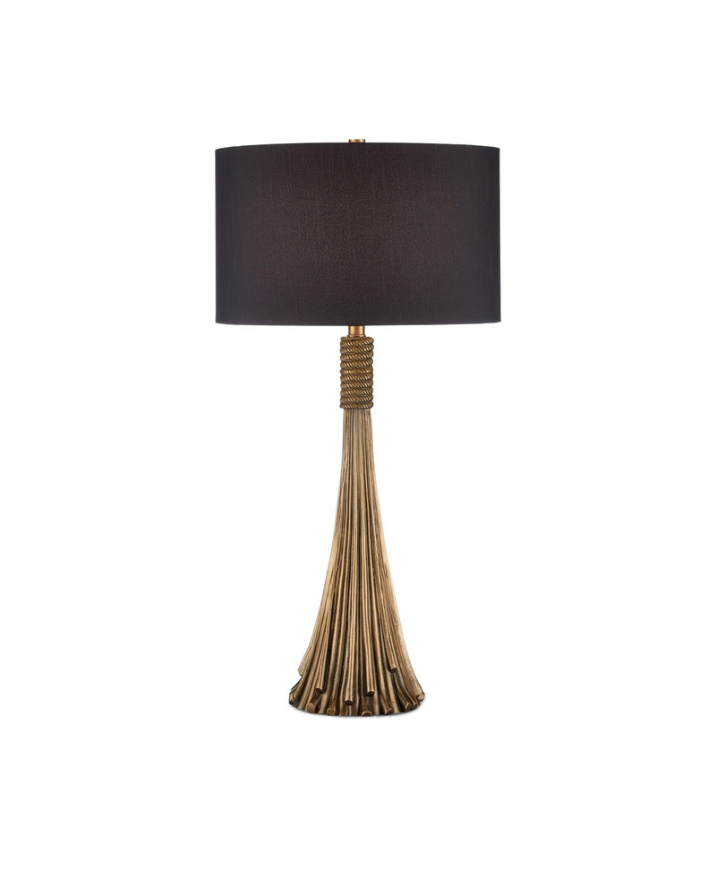 Currey and Company - 6000-0983 - One Light Table Lamp - Baroque Table Lamp - Antique Brass