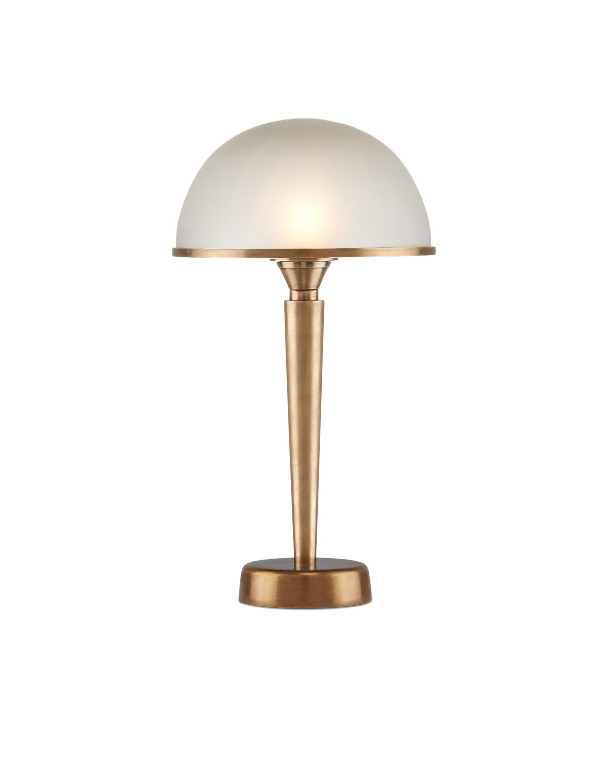 Currey and Company - 6000-0986 - LED Table Lamp - Gatsby Table Lamp - Antique Brass / Frosted