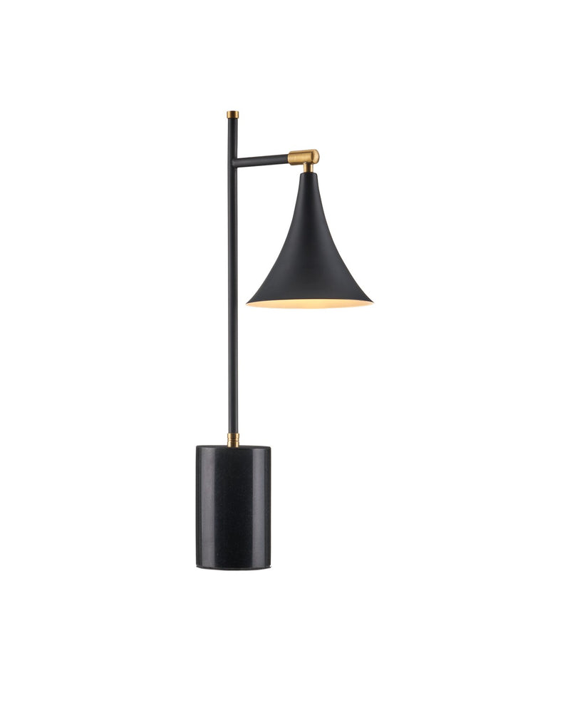 Currey and Company - 6000-0987 - LED Table Lamp - Matte Black / Matte Brass