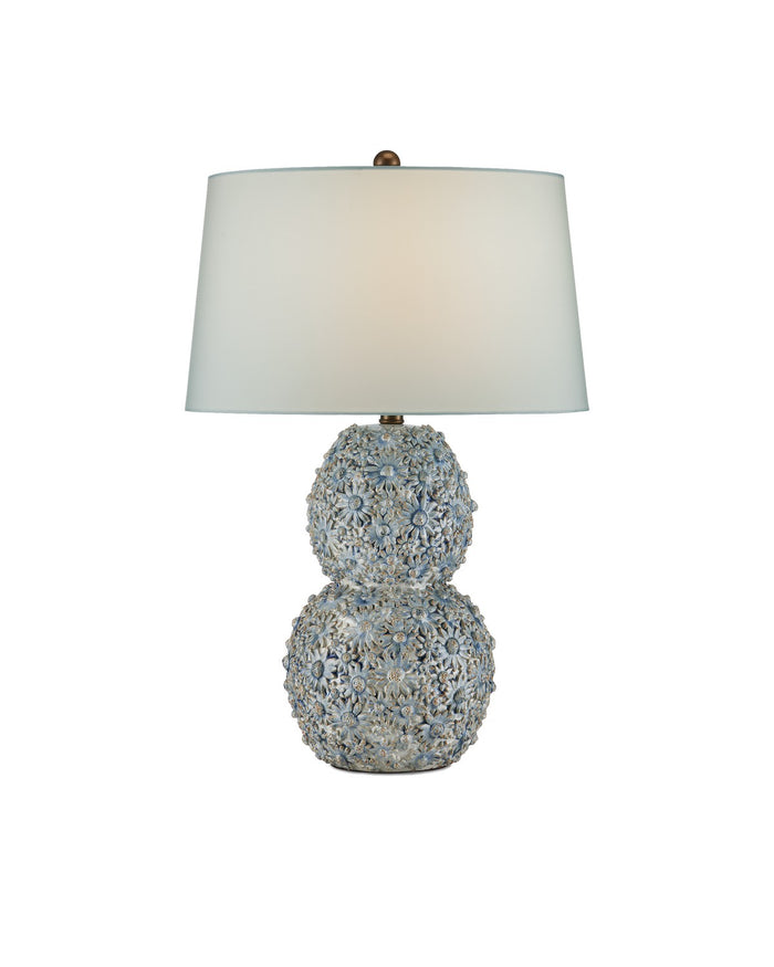 Currey and Company - 6000-0993 - One Light Table Lamp - Jessamine Collection - Cloud Blue