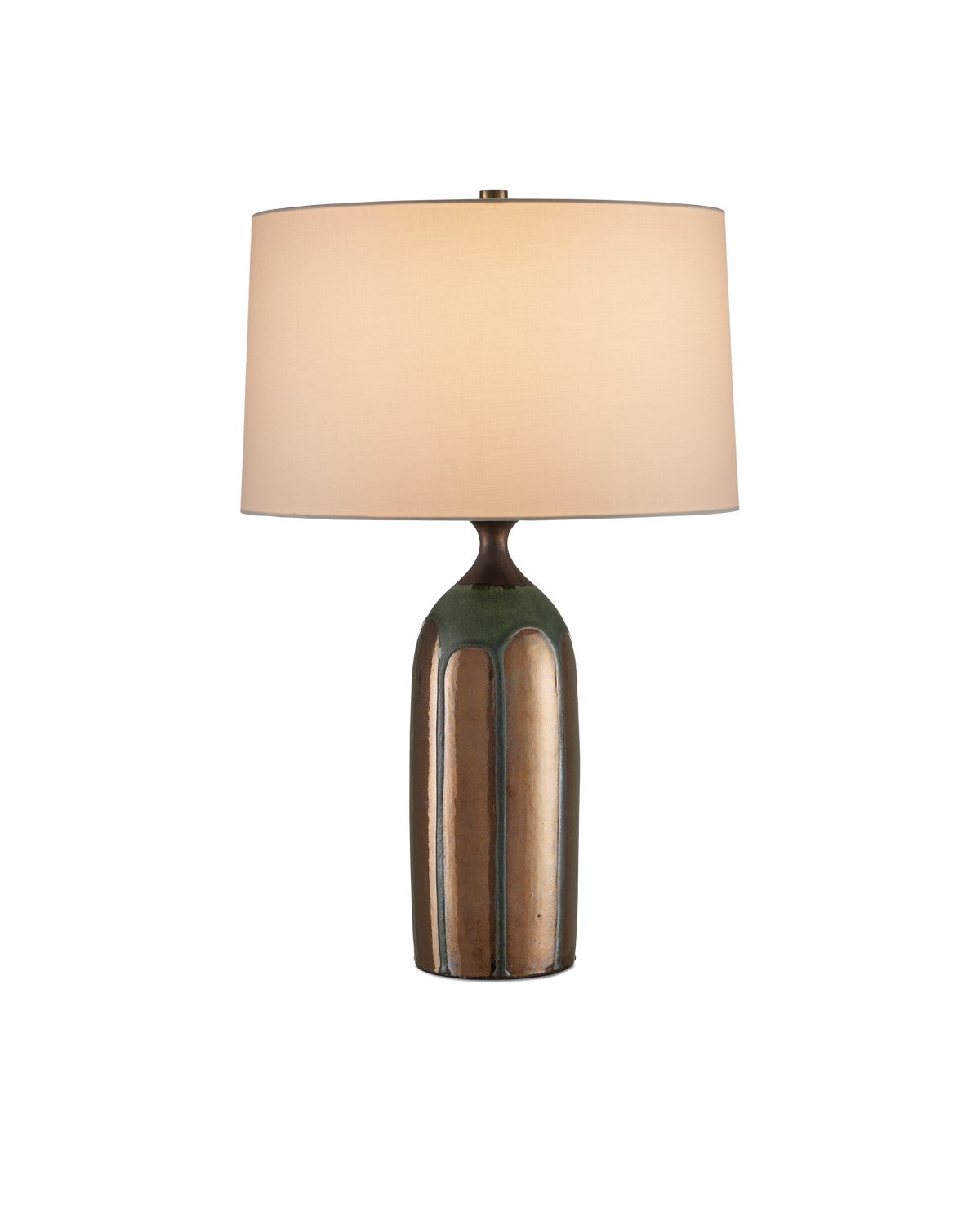 Currey and Company - 6000-1000 - One Light Table Lamp - Cuprum - Dark Green/Copper
