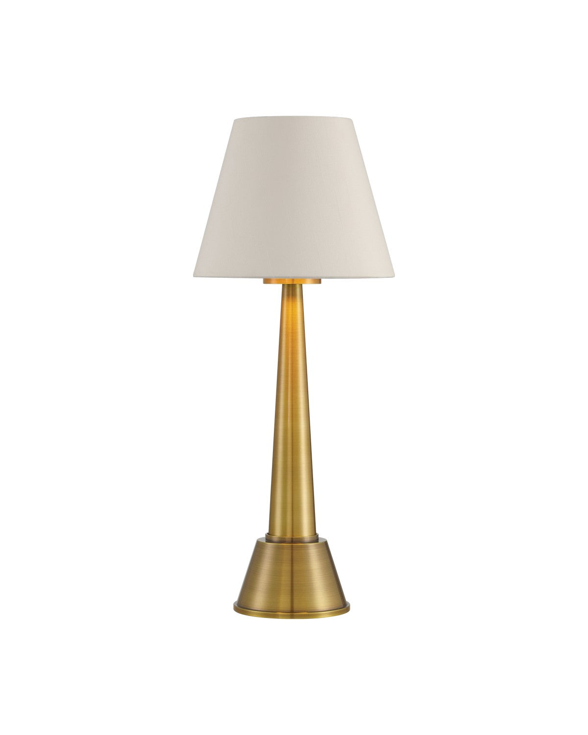 Currey and Company - 6700-0003 - One Light Table Lamp - Saunter Brass Cordless Table Lamp - Brass