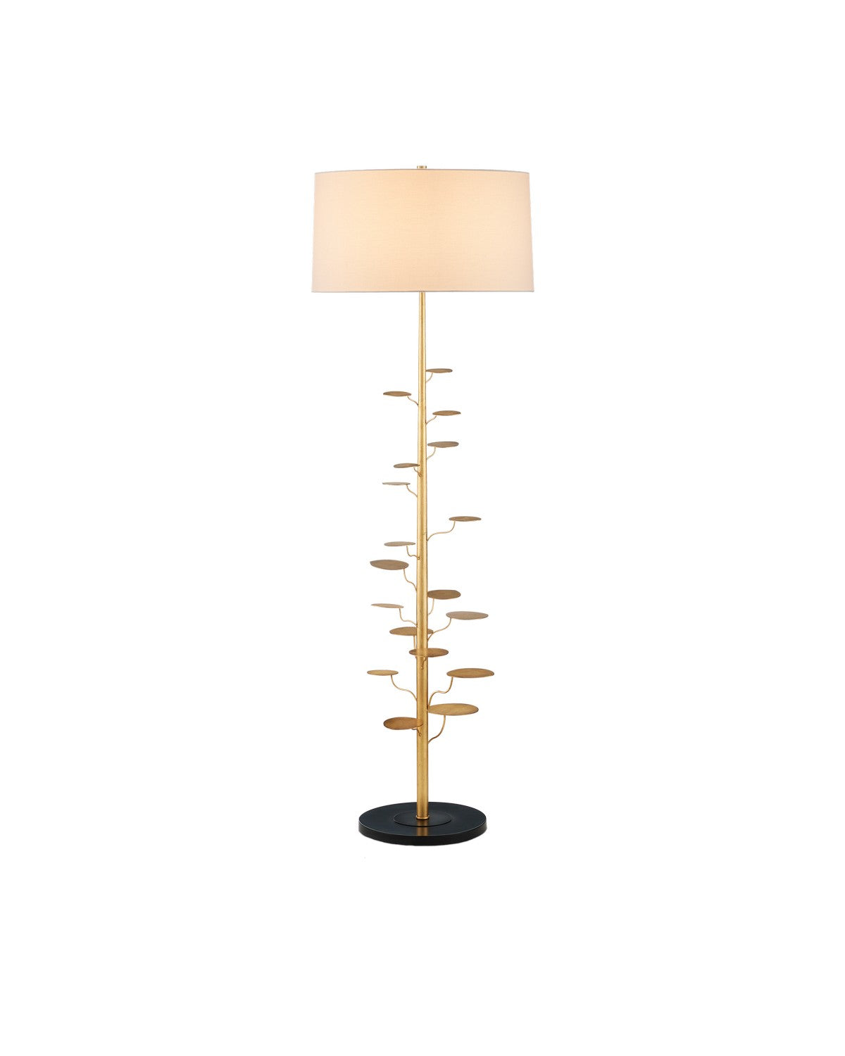 Currey and Company - 8000-0161 - One Light Floor Lamp - Vittoria Floor Lamp - Antique Gold Leaf