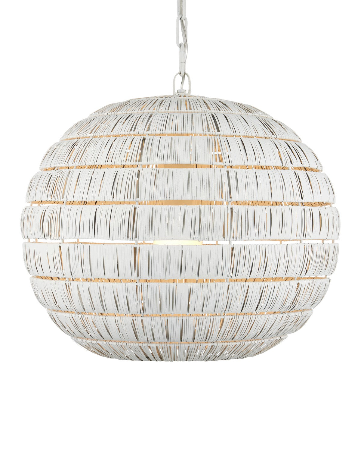 Currey and Company - 9000-1237 - One Light Pendant - Panopolis White Pendant - White