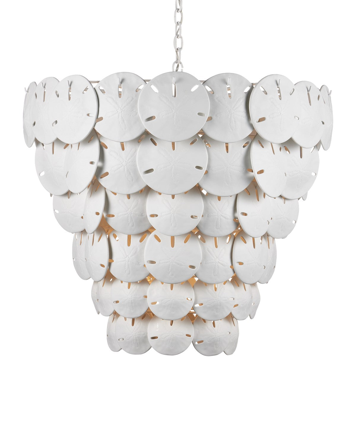 Currey and Company - 9000-1252 - Eight Light Chandelier - Tulum Collection - White / Sugar White
