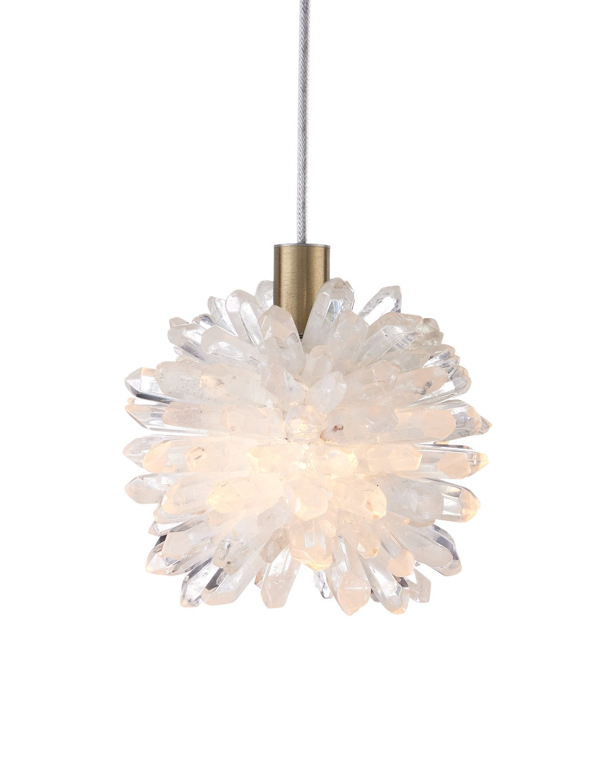 Currey and Company - 9000-1269 - One Light Pendant - Purity Pendant - Natural / Brass