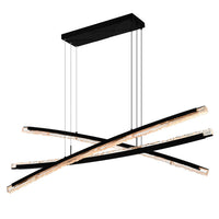 CWI Lighting - 1710P70-3-101 - LED Chandelier - Saber - Black