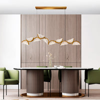 CWI Lighting - 1715P70-10-624 - LED Chandelier - Moon - Brass