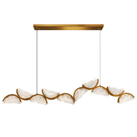 CWI Lighting - 1715P70-10-624 - LED Chandelier - Moon - Brass
