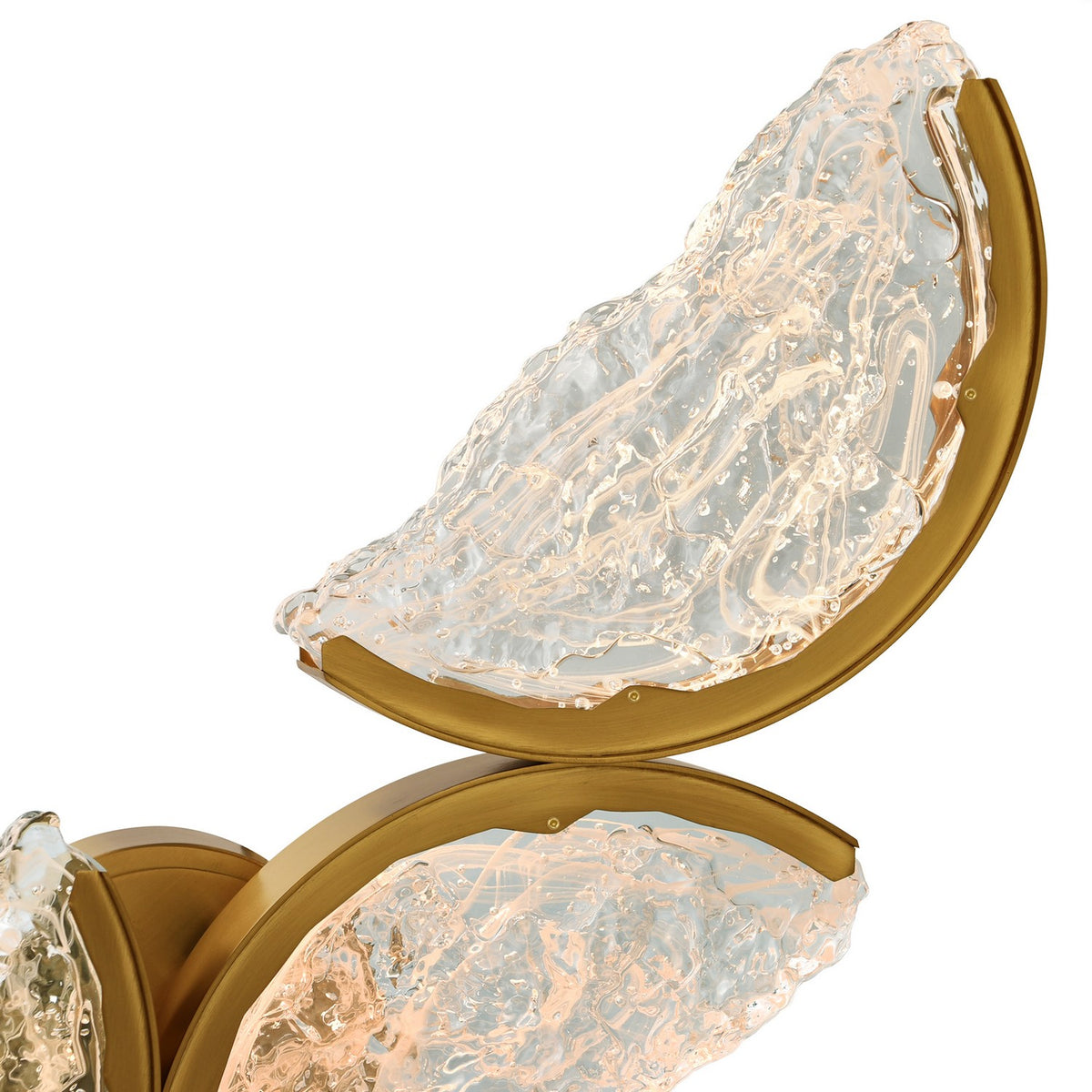 CWI Lighting - 1715W8-4-624 - LED Wall Sconce - Moon - Brass