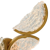 CWI Lighting - 1715W8-4-624 - LED Wall Sconce - Moon - Brass