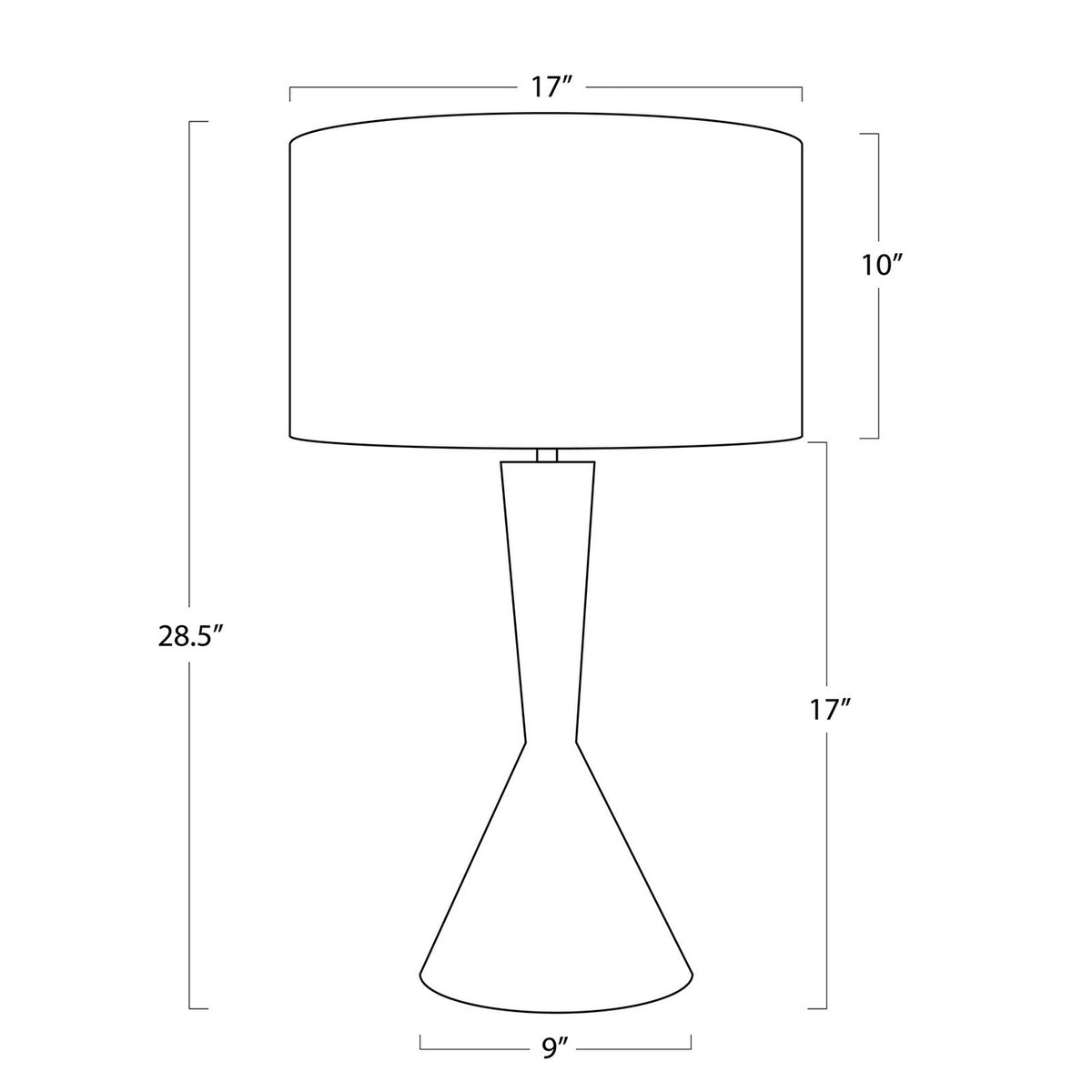 Regina Andrew - 13-1564 - One Light Table Lamp - Denver - Brown