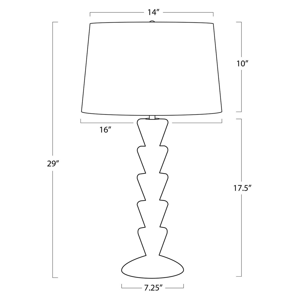 Regina Andrew - 13-1657 - One Light Table Lamp - Patricia Jade - Natural Stone