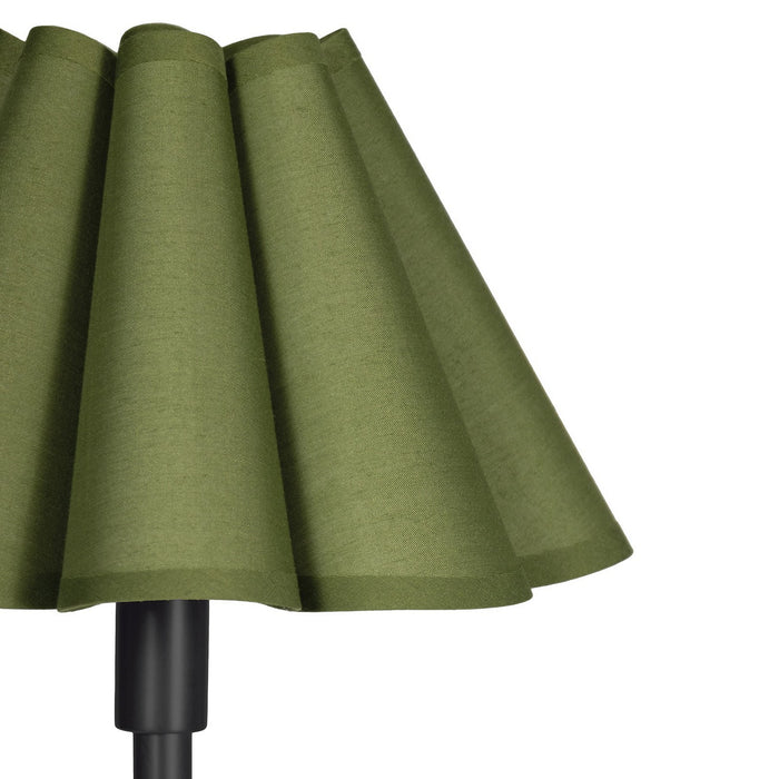 Regina Andrew - 13-1681BB-GRN - One Light Buffet Lamp - Polly - Blackened Brass